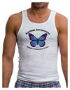 Autism Awareness - Puzzle Piece Butterfly Mens Ribbed Tank Top-Mens Ribbed Tank Top-TooLoud-White-Small-Davson Sales