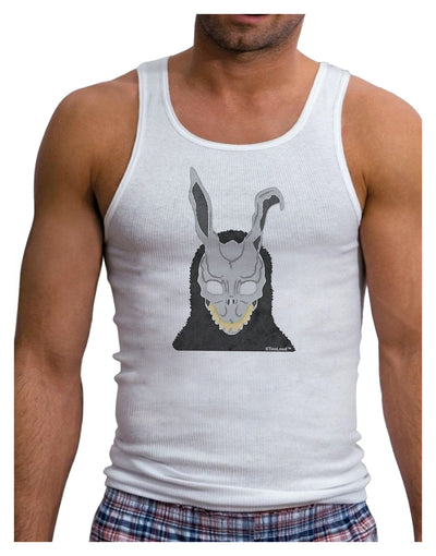 Scary Buny Face Watercolor Mens Ribbed Tank Top-Mens Ribbed Tank Top-TooLoud-White-Small-Davson Sales