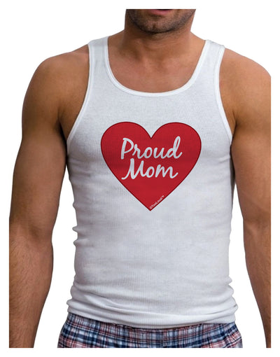 Proud Mom Heart Mens Ribbed Tank Top-Mens Ribbed Tank Top-TooLoud-White-Small-Davson Sales