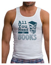 All You Need Is Books Mens Ribbed Tank Top-Mens Ribbed Tank Top-TooLoud-White-XX-Large-Davson Sales