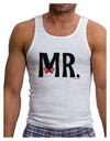 Matching Mr and Mrs Design - Mr Bow Tie Mens Ribbed Tank Top by TooLoud-Mens Ribbed Tank Top-TooLoud-White-Small-Davson Sales
