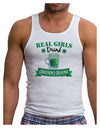 Real Girls Drink Green Beer Mens Ribbed Tank Top-Mens Ribbed Tank Top-TooLoud-White-Small-Davson Sales