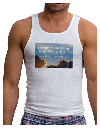 The Time Is Always Right Mens Ribbed Tank Top-Mens Ribbed Tank Top-TooLoud-White-Small-Davson Sales