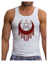 Weeping Crescent Blood Moon Star Mens Ribbed Tank Top-Mens Ribbed Tank Top-TooLoud-White-Small-Davson Sales