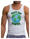 Save the Planet - Earth Mens Ribbed Tank Top-Mens Ribbed Tank Top-TooLoud-White-Small-Davson Sales