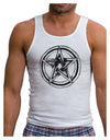 Pentacle Magick Witchcraft Star Mens Ribbed Tank Top-Mens Ribbed Tank Top-TooLoud-White-Small-Davson Sales