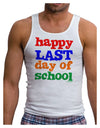 Happy Last Day of School Mens Ribbed Tank Top-Mens Ribbed Tank Top-TooLoud-White-Small-Davson Sales