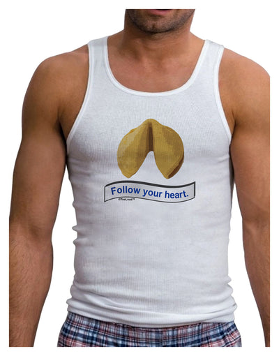 Follow Your Heart Fortune Mens Ribbed Tank Top-Mens Ribbed Tank Top-TooLoud-White-Small-Davson Sales