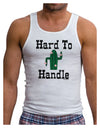Hard To Handle Cactus Mens Ribbed Tank Top by TooLoud-Mens Ribbed Tank Top-TooLoud-White-Small-Davson Sales