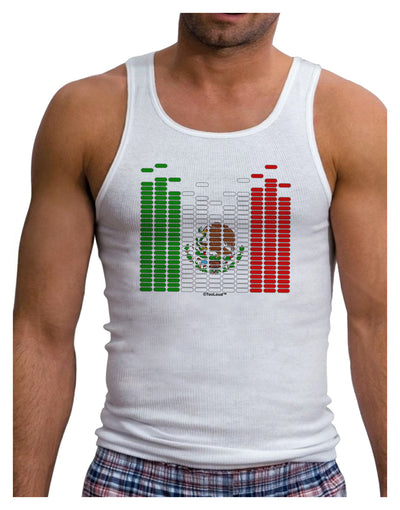 Mexican Flag Levels - Cinco De Mayo Mens Ribbed Tank Top-Mens Ribbed Tank Top-TooLoud-White-Small-Davson Sales