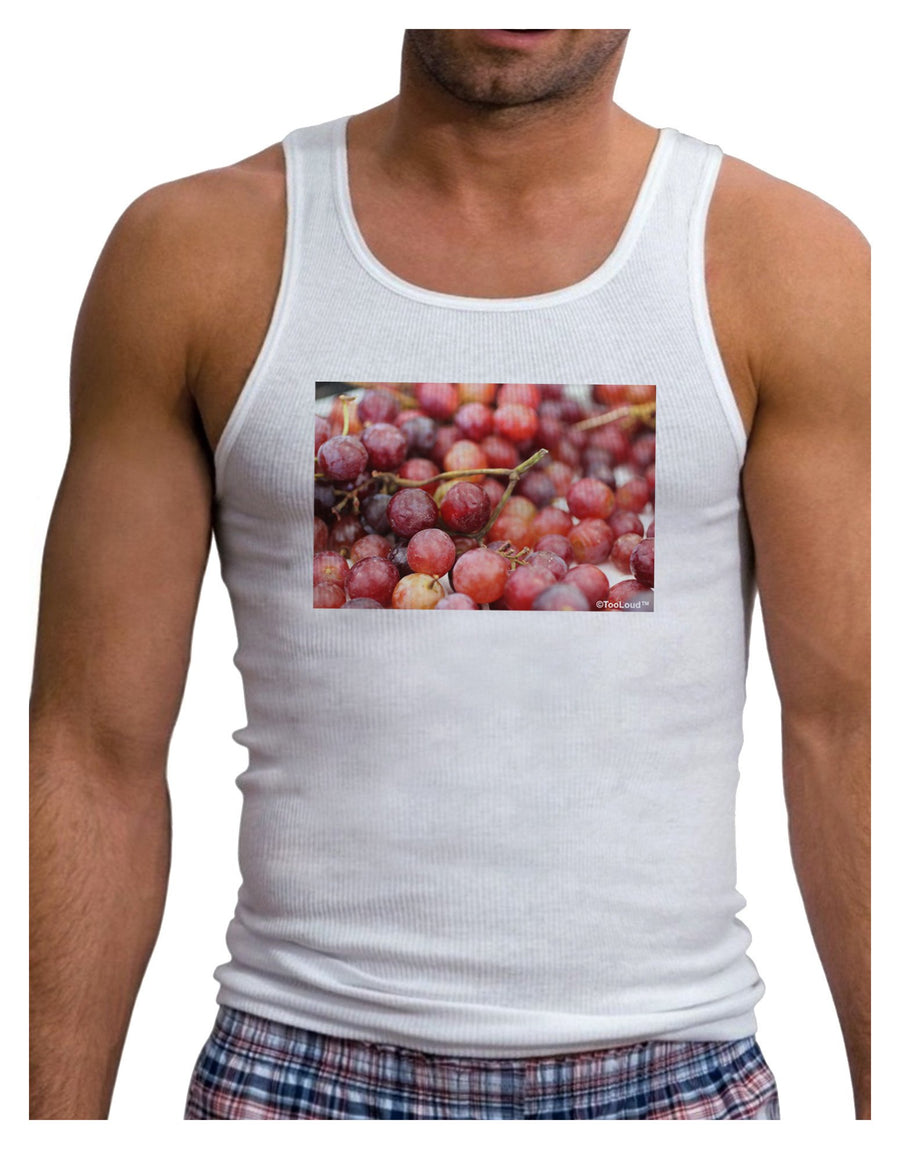 Buy Local - Grapes Mens Ribbed Tank Top-Mens Ribbed Tank Top-TooLoud-White-XX-Large-Davson Sales