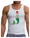 Mermaid Design - Green Mens Ribbed Tank Top-Mens Ribbed Tank Top-TooLoud-White-Small-Davson Sales