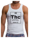 420 Element THC Funny Stoner Mens Ribbed Tank Top by TooLoud-Mens Ribbed Tank Top-TooLoud-White-Small-Davson Sales