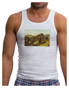 Arizona Mountains Watercolor Mens Ribbed Tank Top-Mens Ribbed Tank Top-TooLoud-White-Small-Davson Sales