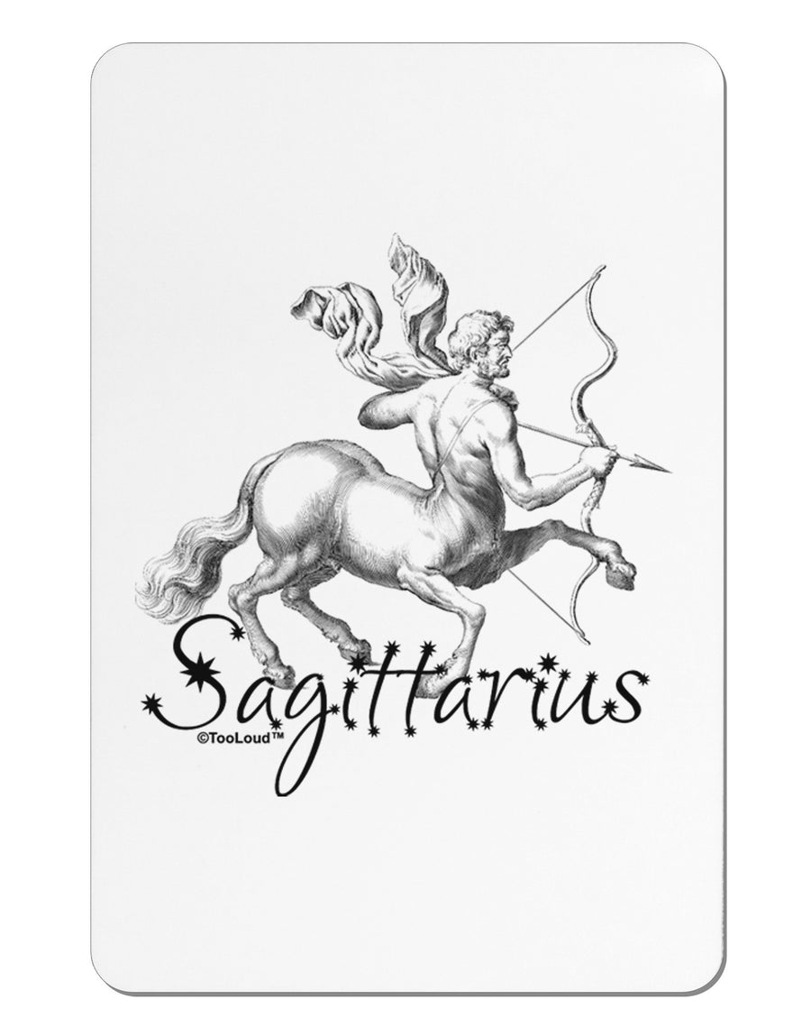 Sagittarius Illustration Aluminum Magnet-TooLoud-White-Davson Sales