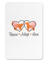 Rescue Adopt Love Aluminum Magnet-TooLoud-White-Davson Sales