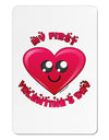 My First Valentine's Day Aluminum Magnet-TooLoud-White-Davson Sales