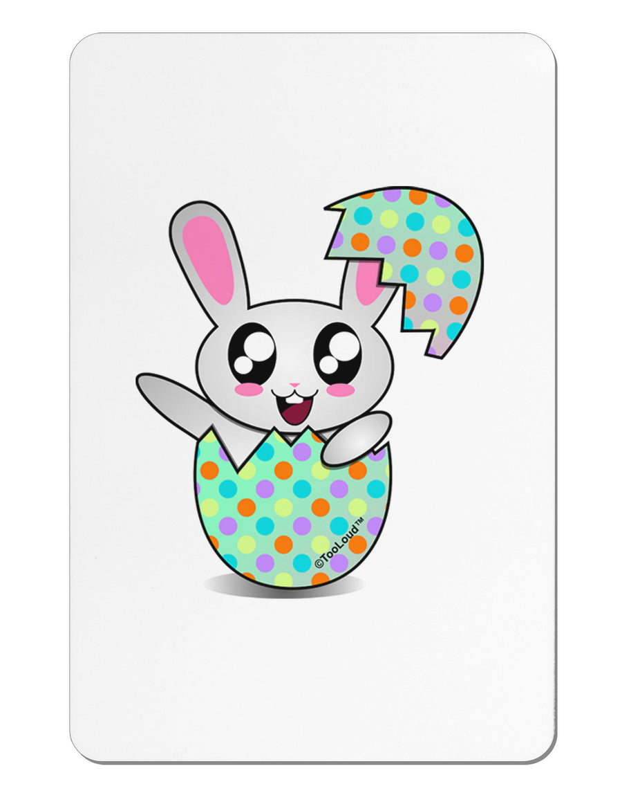 Bunny Hatching From Egg Aluminum Magnet-TooLoud-White-Davson Sales