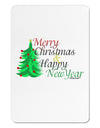 Merry Christmas & Happy New Year Aluminum Magnet-TooLoud-White-Davson Sales