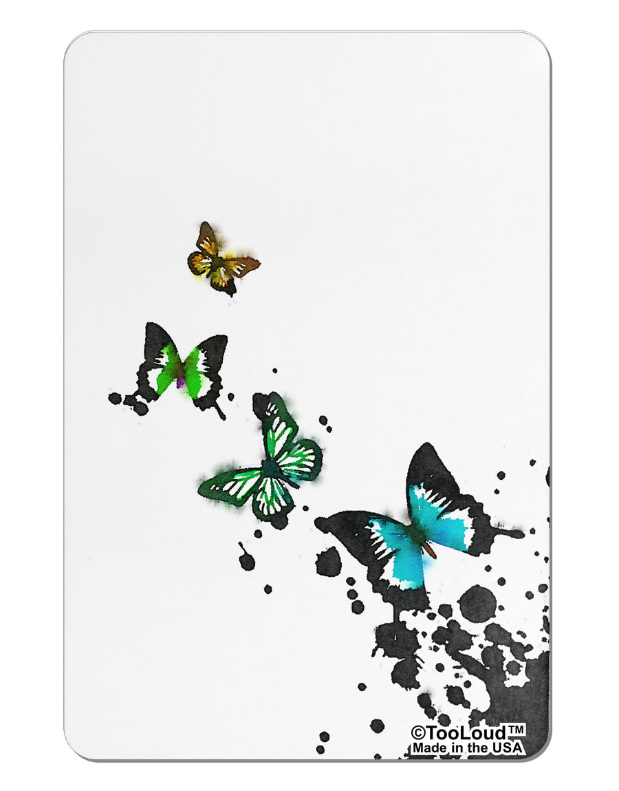 Splatter Butterflies AOP Aluminum Magnet All Over Print-TooLoud-White-Davson Sales