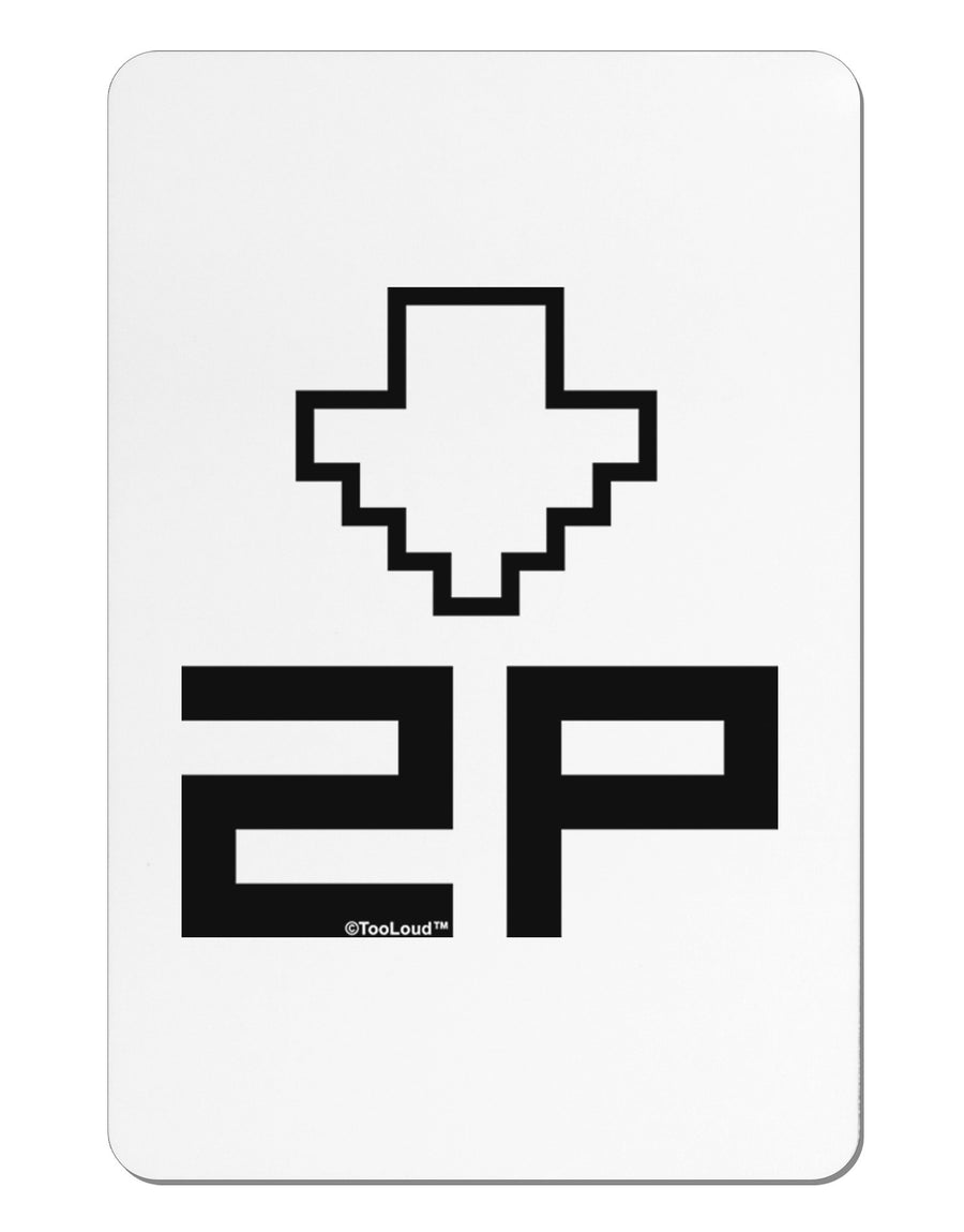 Player Two Selection Icon Aluminum Magnet-TooLoud-White-Davson Sales