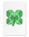 Pixel Four Leaf Clover Aluminum Magnet-TooLoud-White-Davson Sales