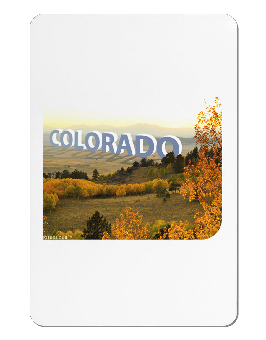 Colorado Postcard Gentle Sunrise Aluminum Magnet by TooLoud-TooLoud-White-Davson Sales