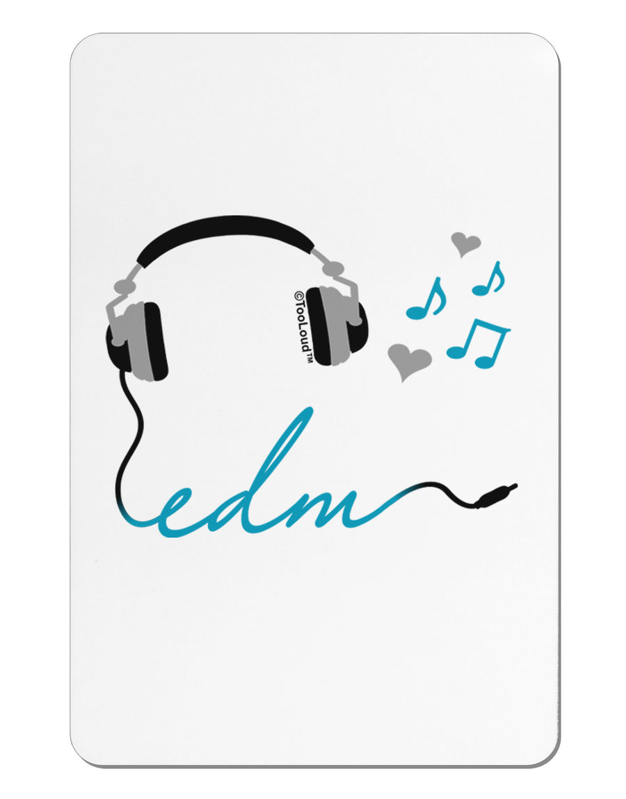 EDM Cord Blue Aluminum Magnet-TooLoud-White-Davson Sales