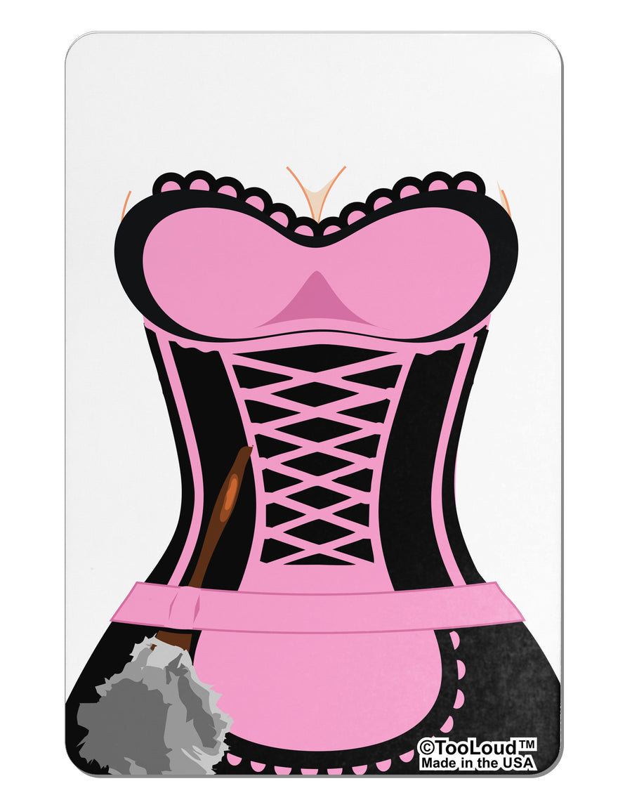 French Maid Pink AOP Aluminum Magnet All Over Print-TooLoud-White-Davson Sales