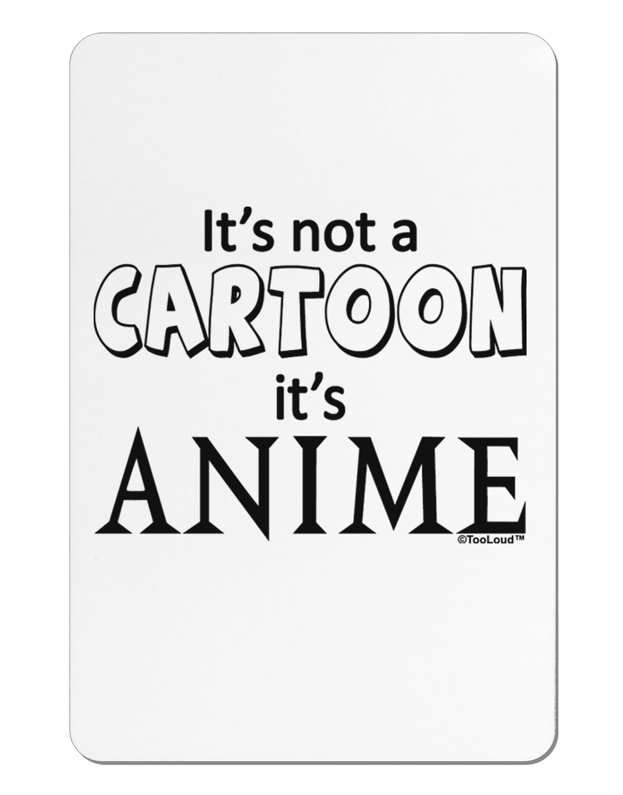 Not A Cartoon Text Aluminum Magnet by TooLoud-TooLoud-White-Davson Sales