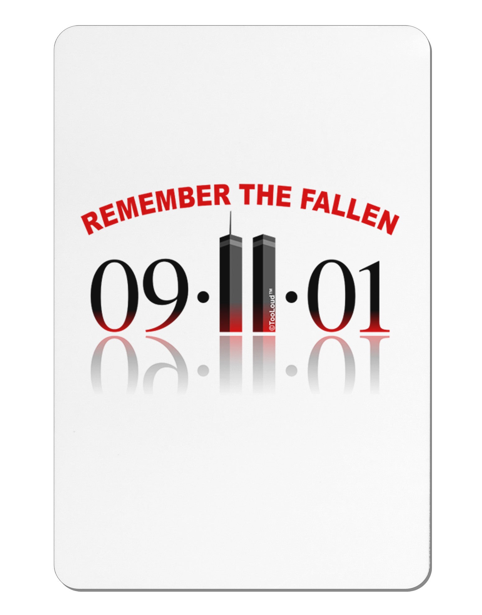 Remember The Fallen 91101 Aluminum Magnet-TooLoud-White-Davson Sales