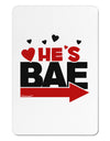 He's BAE - Right Arrow Aluminum Magnet-TooLoud-White-Davson Sales