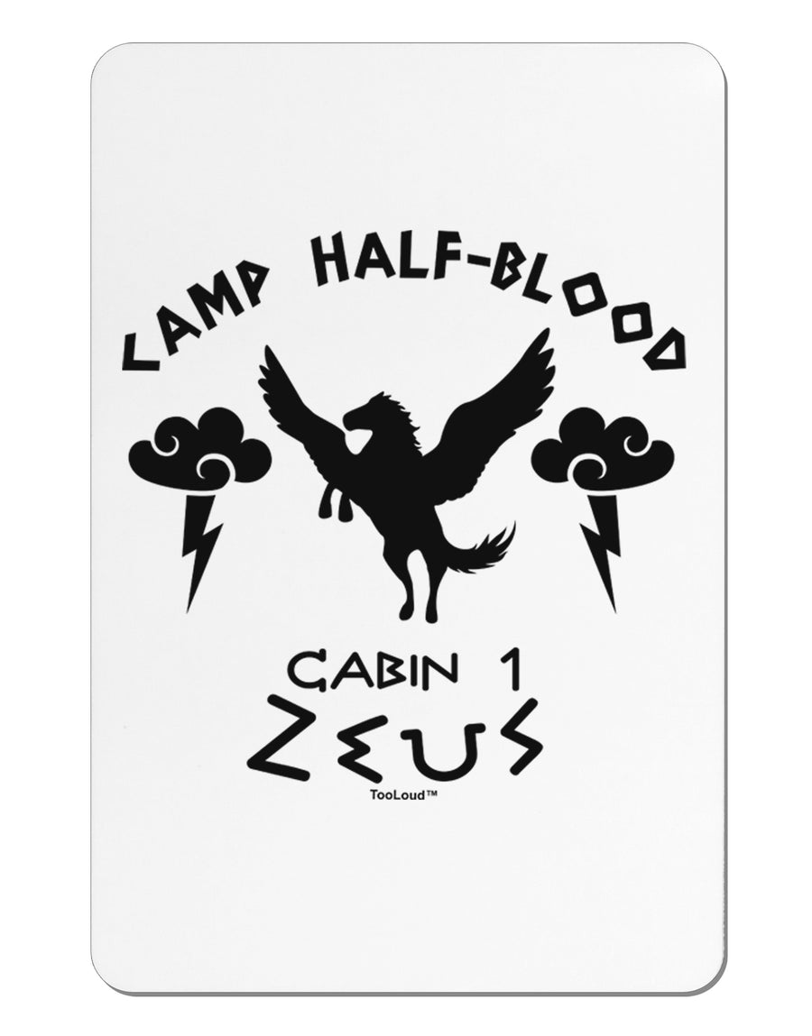 Camp Half Blood Cabin 1 Zeus Aluminum Magnet by TooLoud-TooLoud-White-Davson Sales