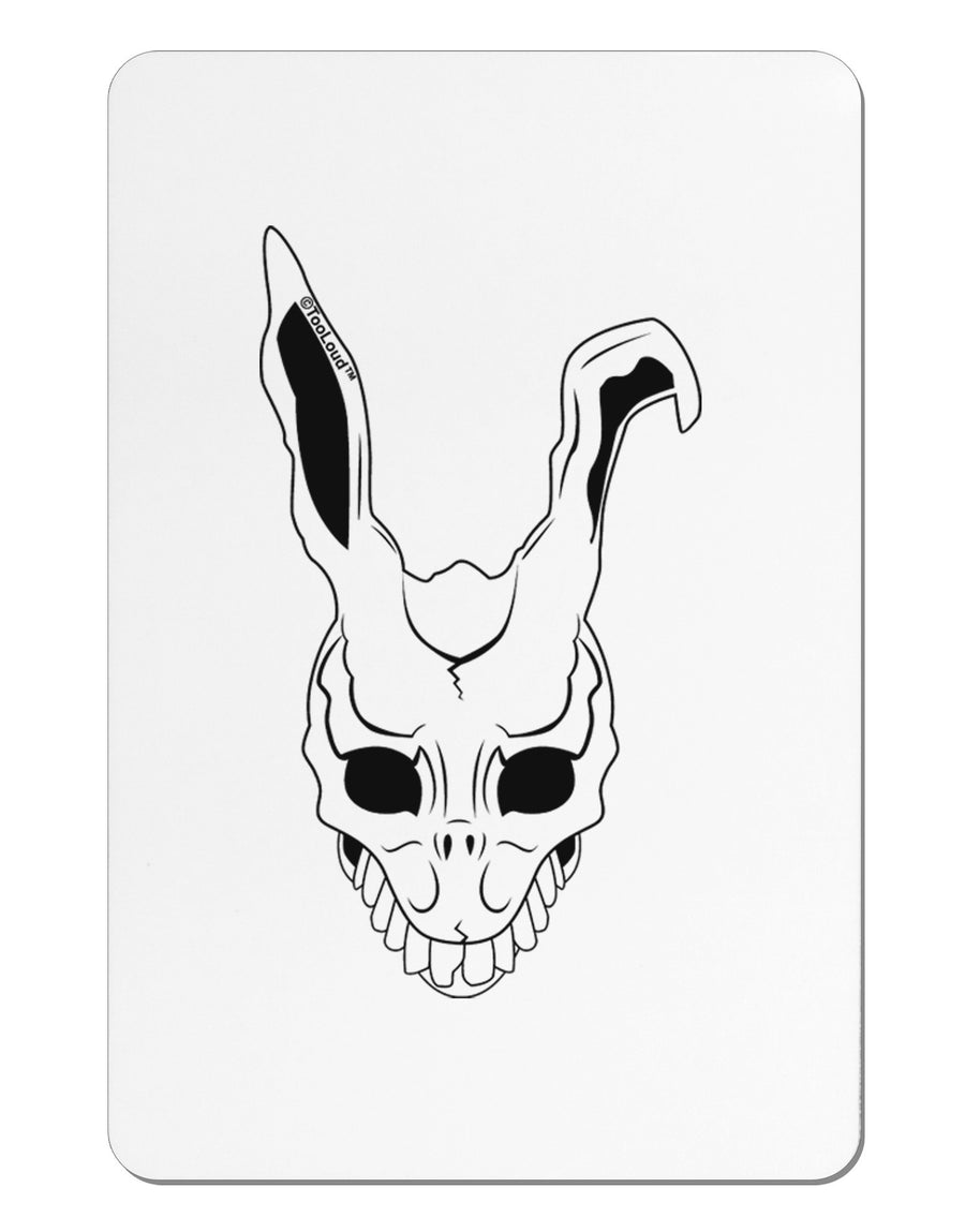 Scary Face Bunny White Aluminum Magnet-TooLoud-White-Davson Sales