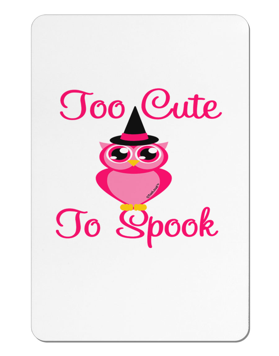 Owl Too Cute Pink Aluminum Magnet-TooLoud-White-Davson Sales