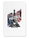 Distressed Paris Stop The Violence Aluminum Magnet-TooLoud-White-Davson Sales