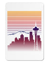 Seattle Skyline Sunrise Aluminum Magnet-TooLoud-White-Davson Sales