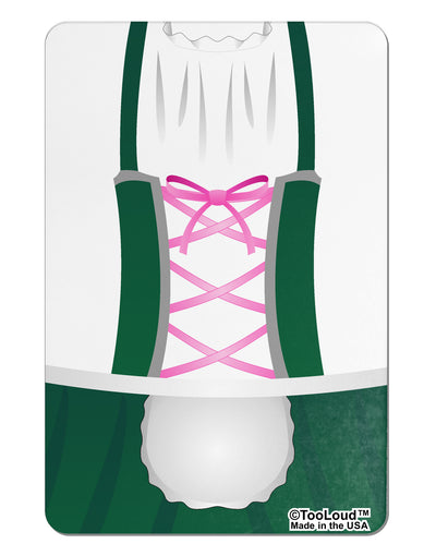 Dirndl Costume Green Collapsible Neoprene Bottle Insulator All Over Print by TooLoud-TooLoud-White-Davson Sales