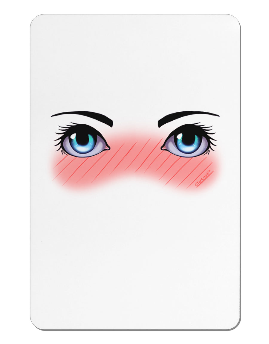 Blushing Anime Eyes Aluminum Magnet by TooLoud-TooLoud-White-Davson Sales