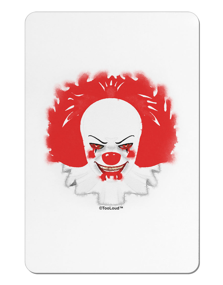 Extra Scary Clown Watercolor Aluminum Magnet-TooLoud-White-Davson Sales