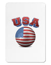 Soccer Ball Flag - USA Aluminum Magnet-TooLoud-White-Davson Sales