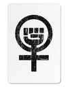 Distressed Feminism Symbol Aluminum Magnet-TooLoud-White-Davson Sales