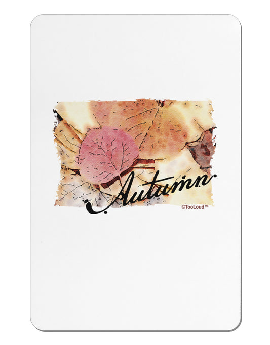 Colorado - Autumn WaterColor Text Aluminum Magnet-TooLoud-White-Davson Sales