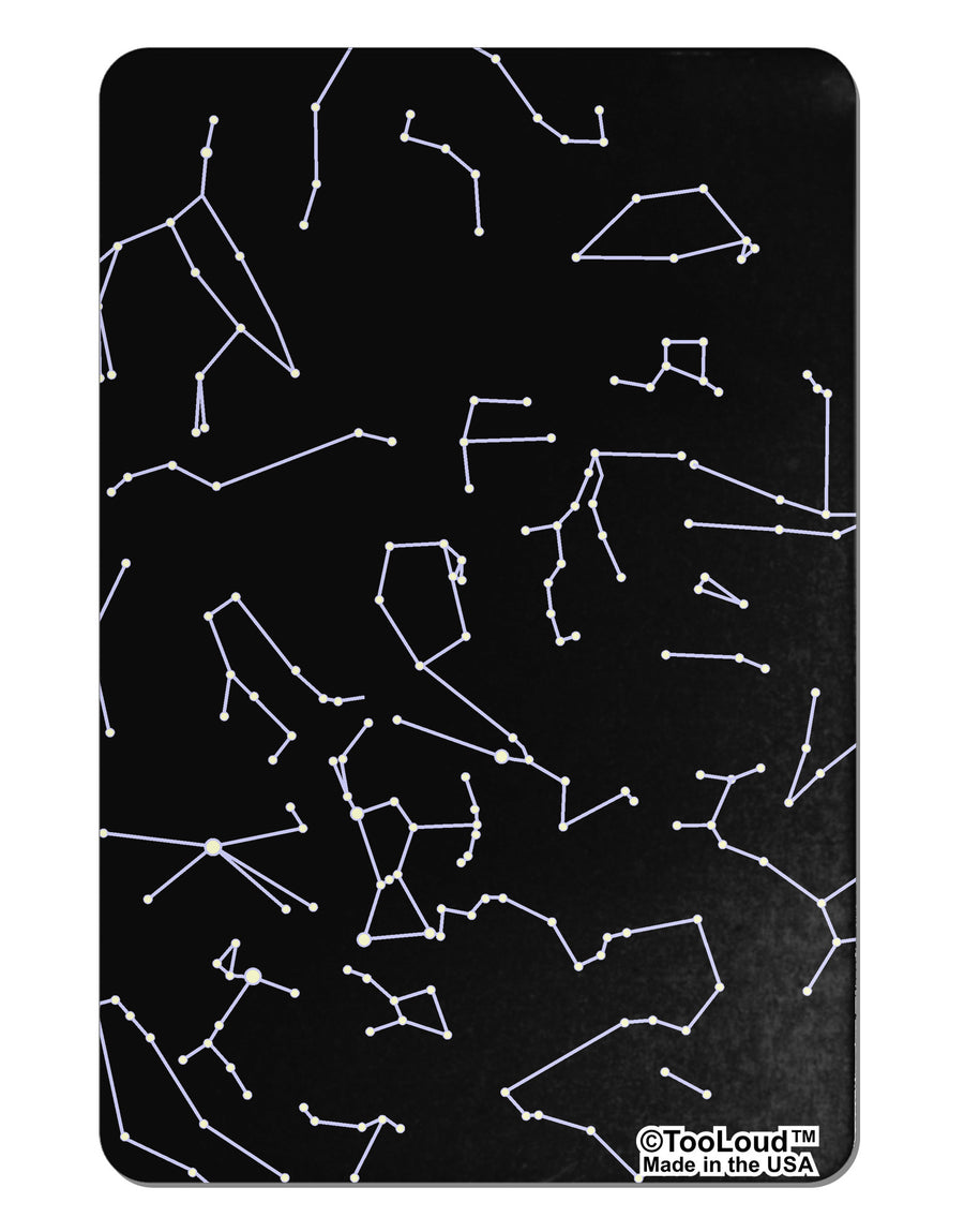 Constellations Black All Over Aluminum Magnet All Over Print-TooLoud-White-Davson Sales