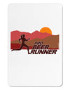Pro Beer Runner Woman Aluminum Magnet-TooLoud-White-Davson Sales