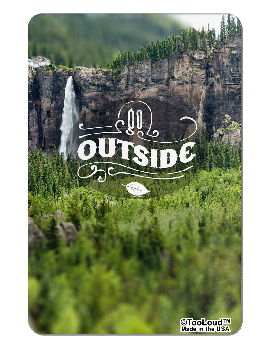 Beautiful Cliffs - Go Outside AOP Aluminum Magnet All Over Print by TooLoud-TooLoud-White-Davson Sales