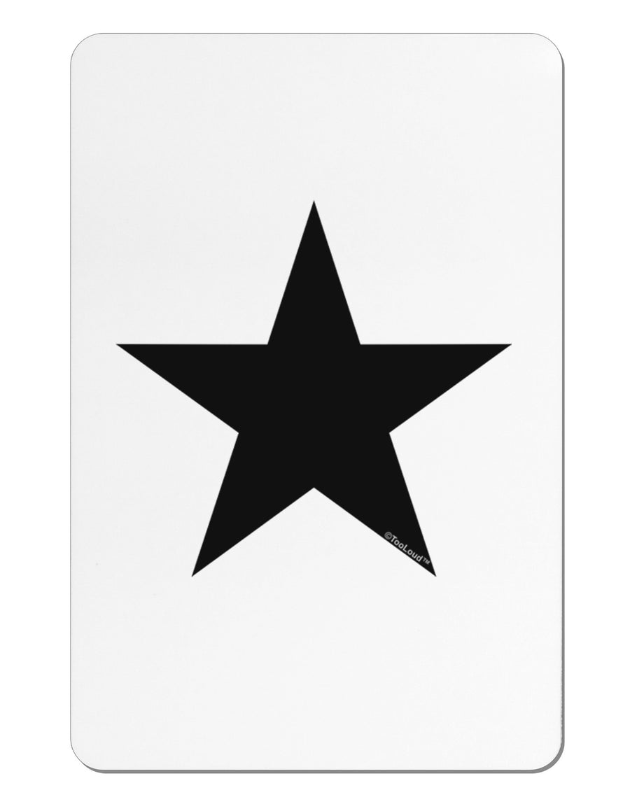 Black Star Aluminum Magnet-Fridge Magnet-TooLoud-Davson Sales