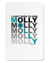 Find Molly Blue Aluminum Magnet-TooLoud-White-Davson Sales