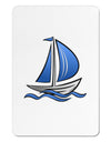 Blue Sailboat Aluminum Magnet-TooLoud-White-Davson Sales