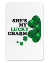 She's My Lucky Charm - Left Aluminum Magnet-TooLoud-White-Davson Sales